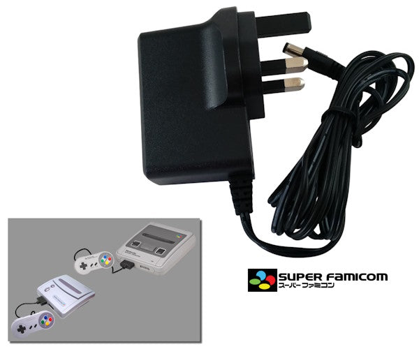 Regulated power supply for Nintendo Super Famicom with UK plug