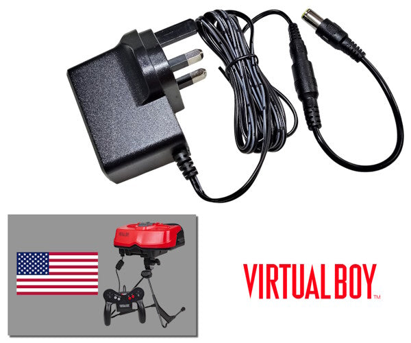 Regulated power supply for Nintendo Virtual Boy (USA Version) with UK plug