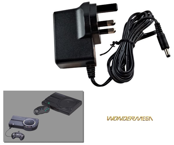 Regulated power supply for Sega / Victor Wondermega with UK plug