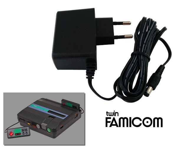 Regulated power supply for Sharp Twin Famicom with EU plug