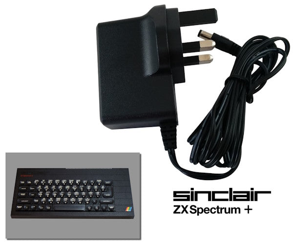 Regulated power supply for Sinclair ZX Spectrum+ with UK plug