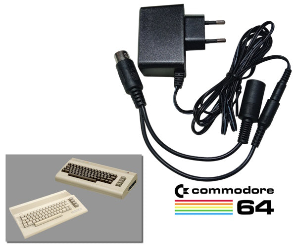 Power Supply Cable Adapter for Commodore 64 & 64C