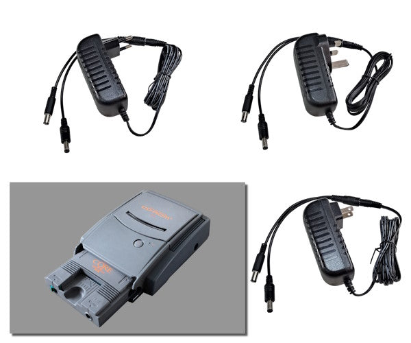 EU, US and UK plug regulated power supplies for NEC PC Engine, CoreGrafX 1 & 2 + Super CD-Rom2