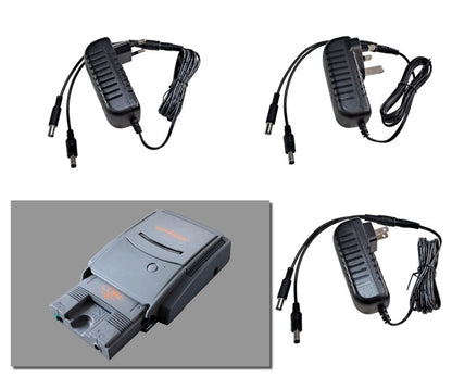 EU, US and UK plug regulated power supplies for NEC PC Engine, CoreGrafX 1 & 2 + Super CD-Rom2